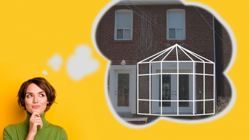 Think about where you'd like your sunroom installed